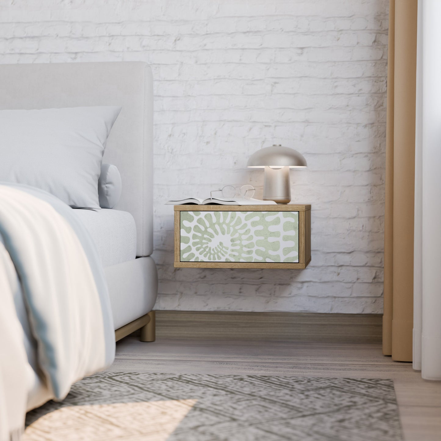 HELIX DANCE Nightstand in Oak Effect