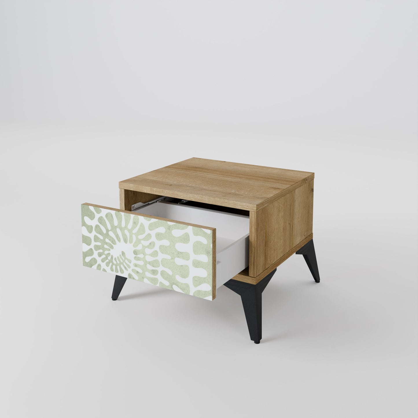 HELIX DANCE Nightstand in Oak Effect