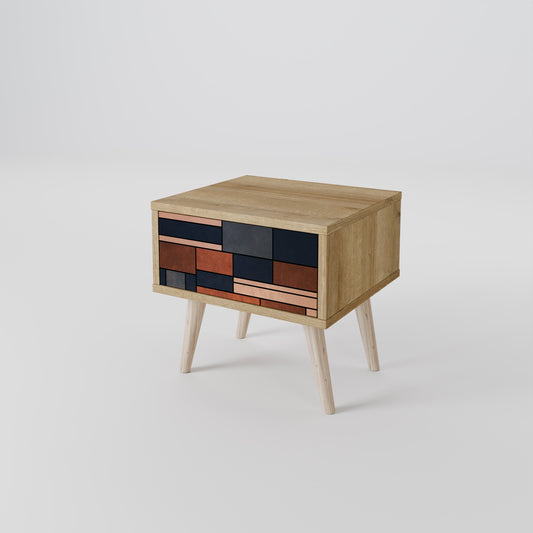 INTREPID FORMATION Comodino in Effetto Rovere