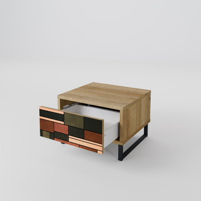 FIGURES OF NATURE Comodino in Effetto Rovere