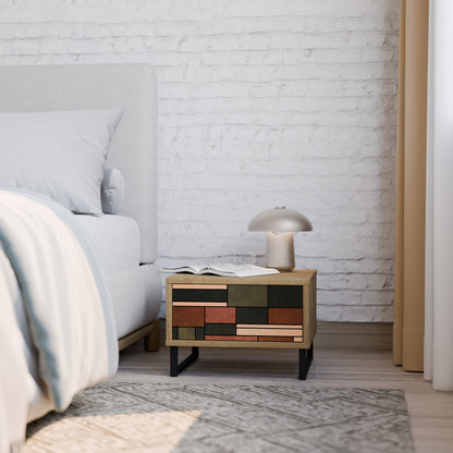 FIGURES OF NATURE Comodino in Effetto Rovere