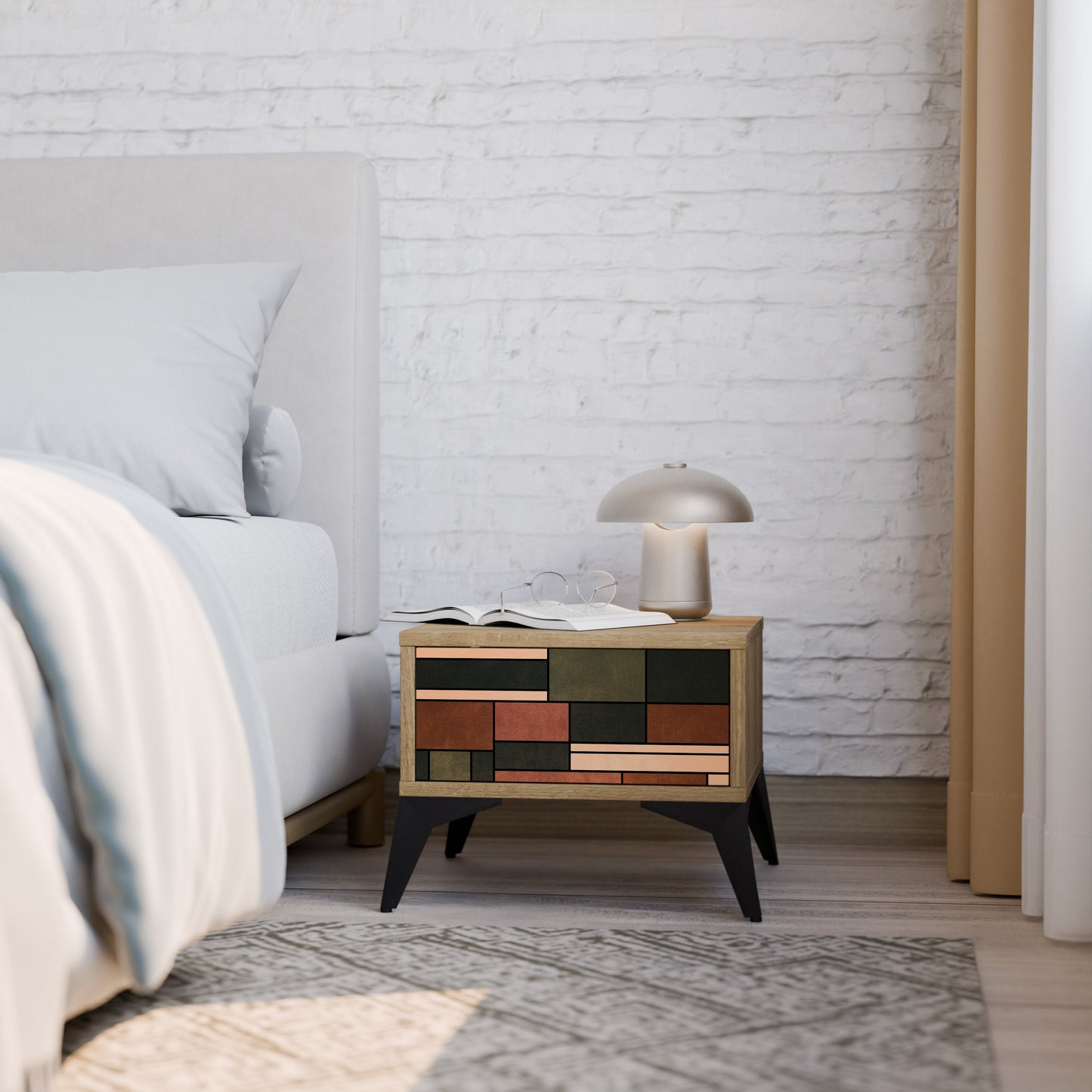 FIGURES OF NATURE Comodino in Effetto Rovere