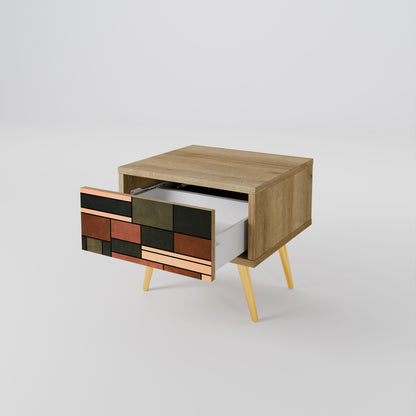 FIGURES OF NATURE Comodino in Effetto Rovere