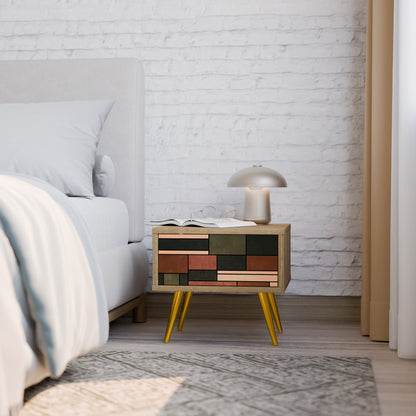 FIGURES OF NATURE Comodino in Effetto Rovere