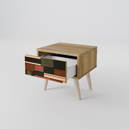 FIGURES OF NATURE Comodino in Effetto Rovere