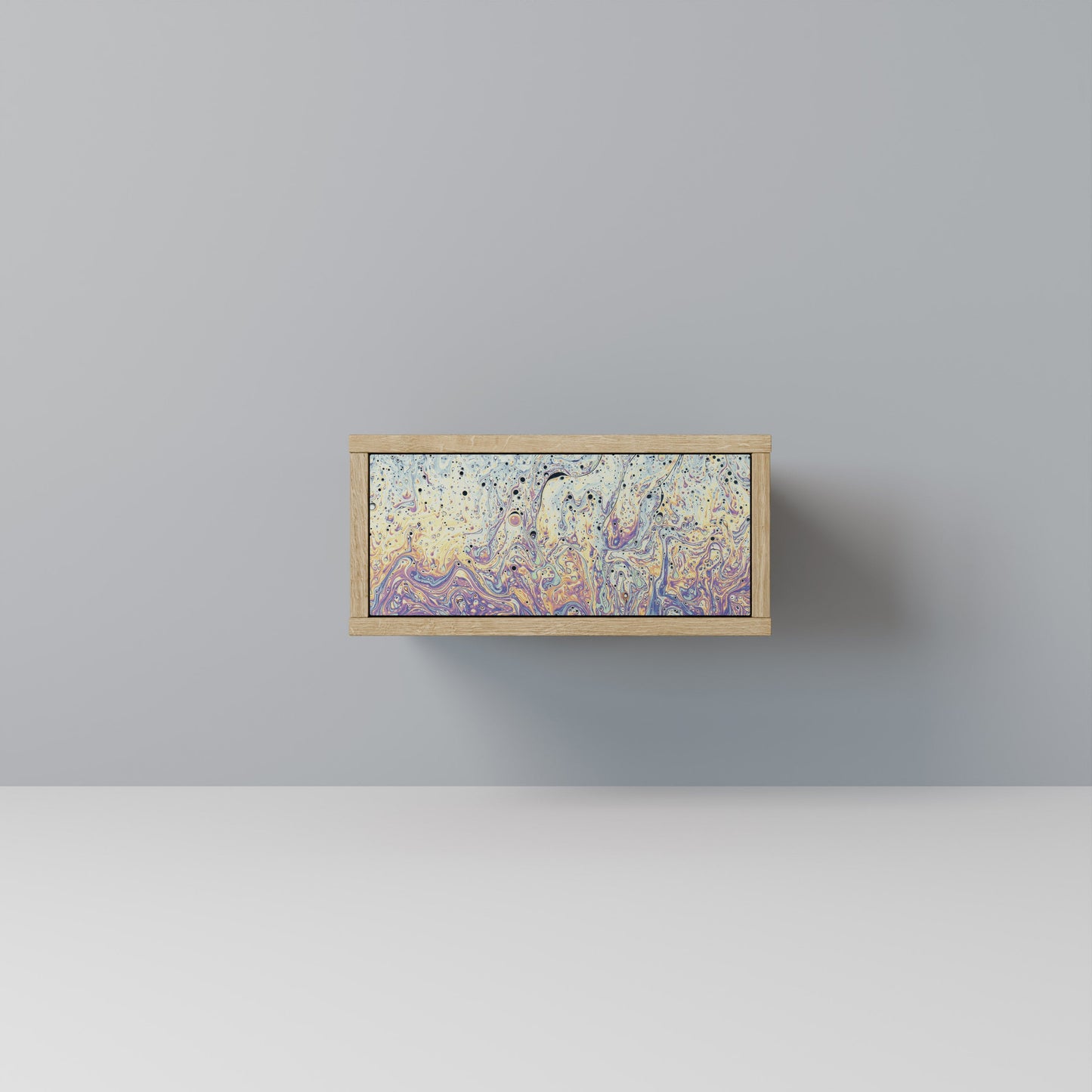 MOSAIC OF COLORS Comodino in Effetto Rovere