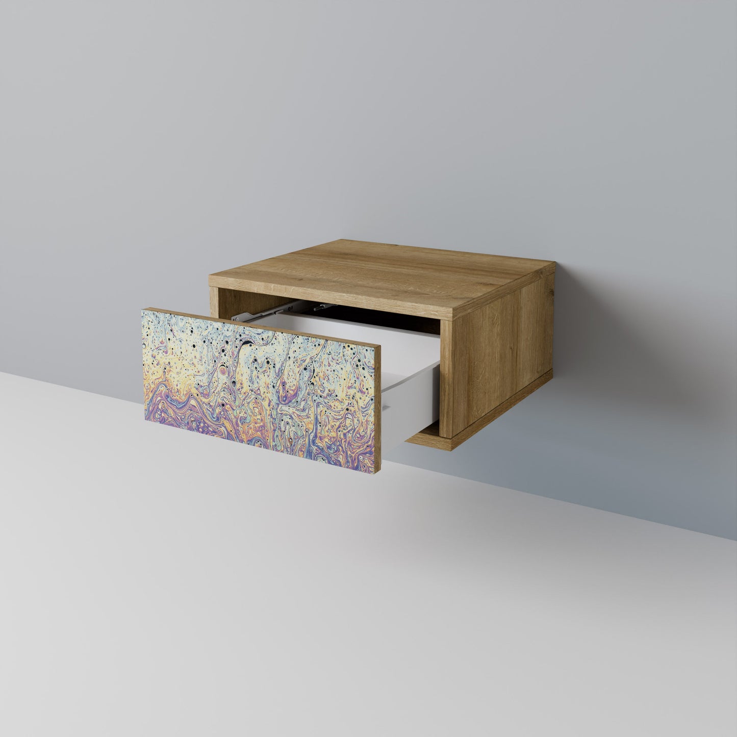 MOSAIC OF COLORS Comodino in Effetto Rovere