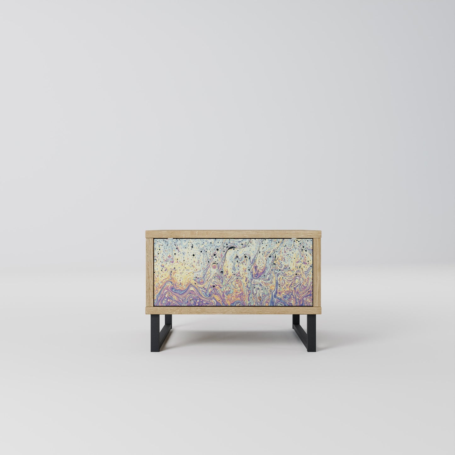 MOSAIC OF COLORS Comodino in Effetto Rovere