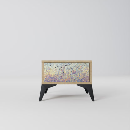 MOSAIC OF COLORS Comodino in Effetto Rovere