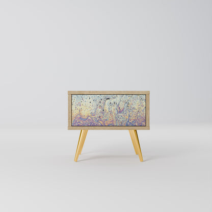 MOSAIC OF COLORS Comodino in Effetto Rovere