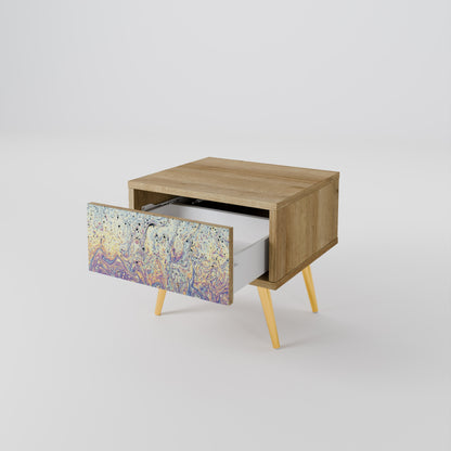 MOSAIC OF COLORS Comodino in Effetto Rovere