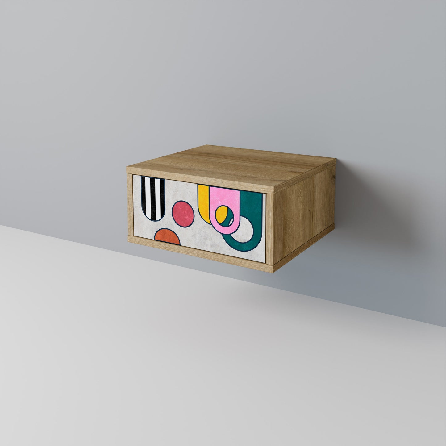 COOL STORY Comodino in Effetto Rovere