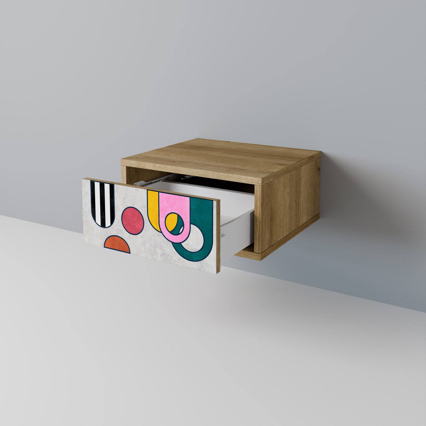 COOL STORY Comodino in Effetto Rovere