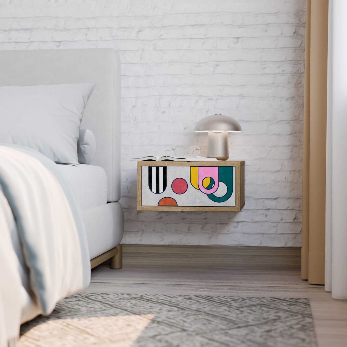 COOL STORY Comodino in Effetto Rovere