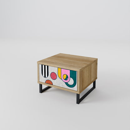 COOL STORY Comodino in Effetto Rovere