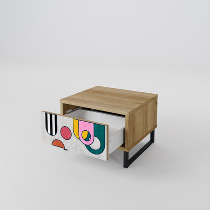 COOL STORY Comodino in Effetto Rovere