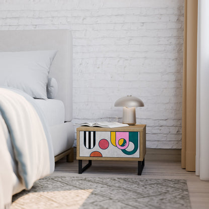 COOL STORY Comodino in Effetto Rovere