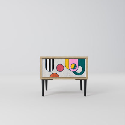 COOL STORY Comodino in Effetto Rovere