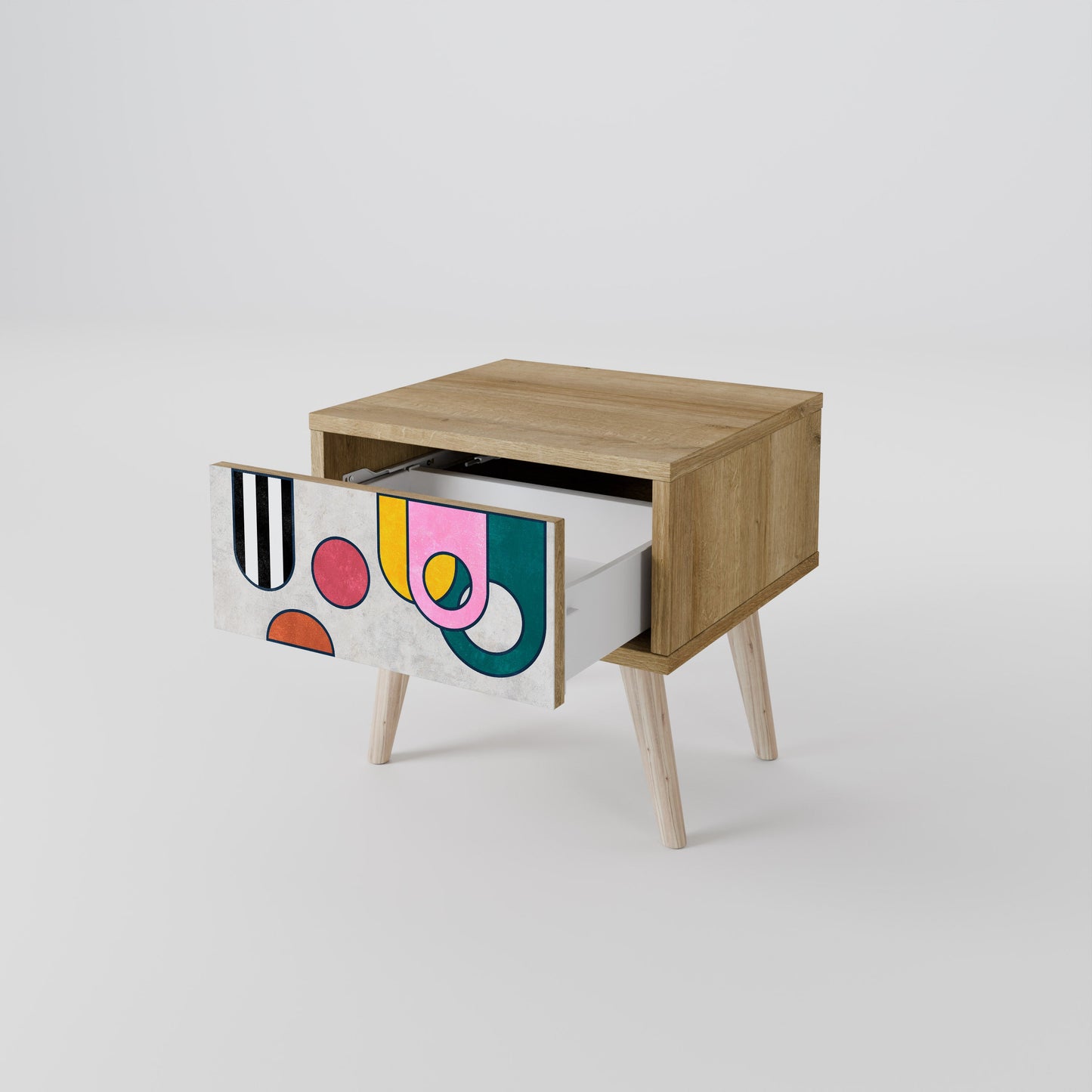 COOL STORY Comodino in Effetto Rovere