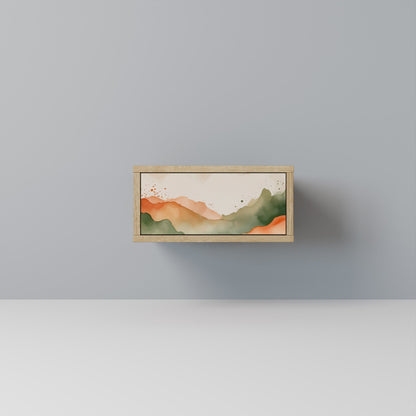 WATERCOLOUR PEAKS Nightstand in Oak Effect