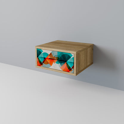 CIRCULAR RHAPSODY Comodino in Effetto Rovere