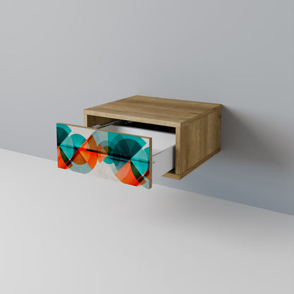 CIRCULAR RHAPSODY Comodino in Effetto Rovere