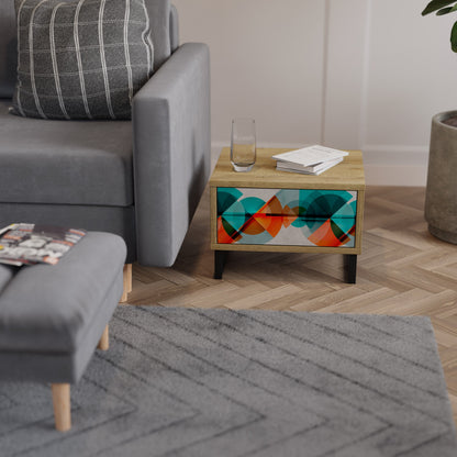 CIRCULAR RHAPSODY Comodino in Effetto Rovere