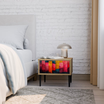 COLORFUL SOUNDS Comodino in Effetto Rovere