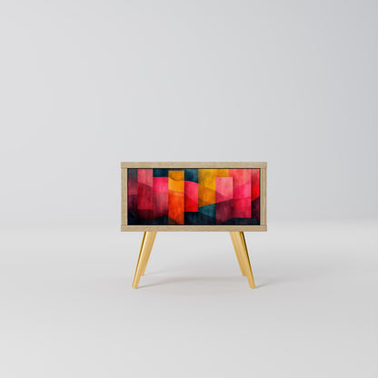 COLORFUL SOUNDS Comodino in Effetto Rovere