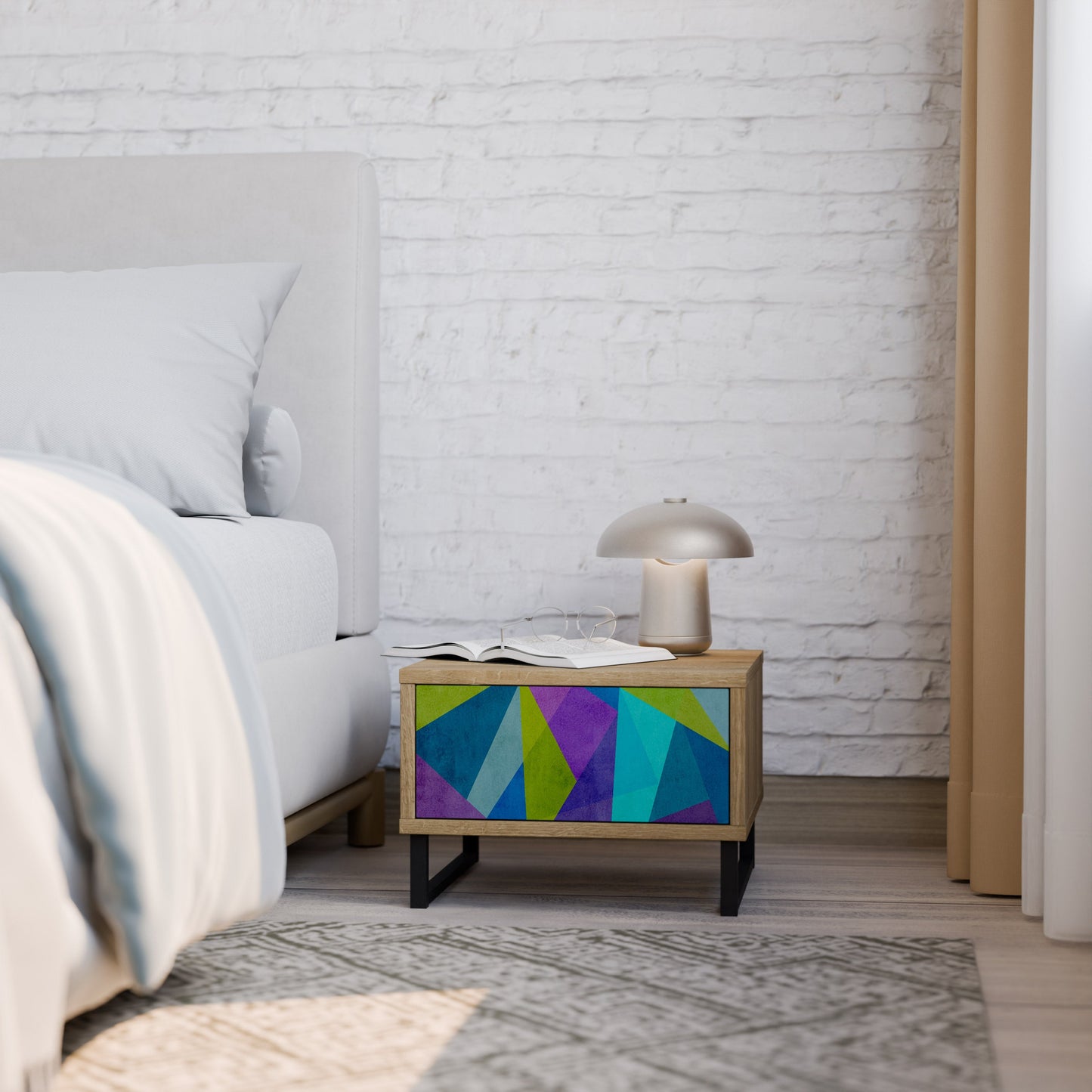 COLD SHOWCASE Comodino in Effetto Rovere