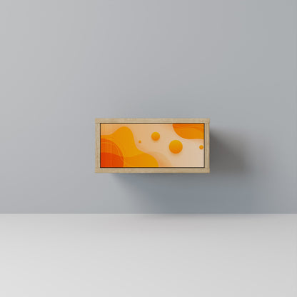 ORANGE ARRANGEMENT Comodino in Effetto Rovere