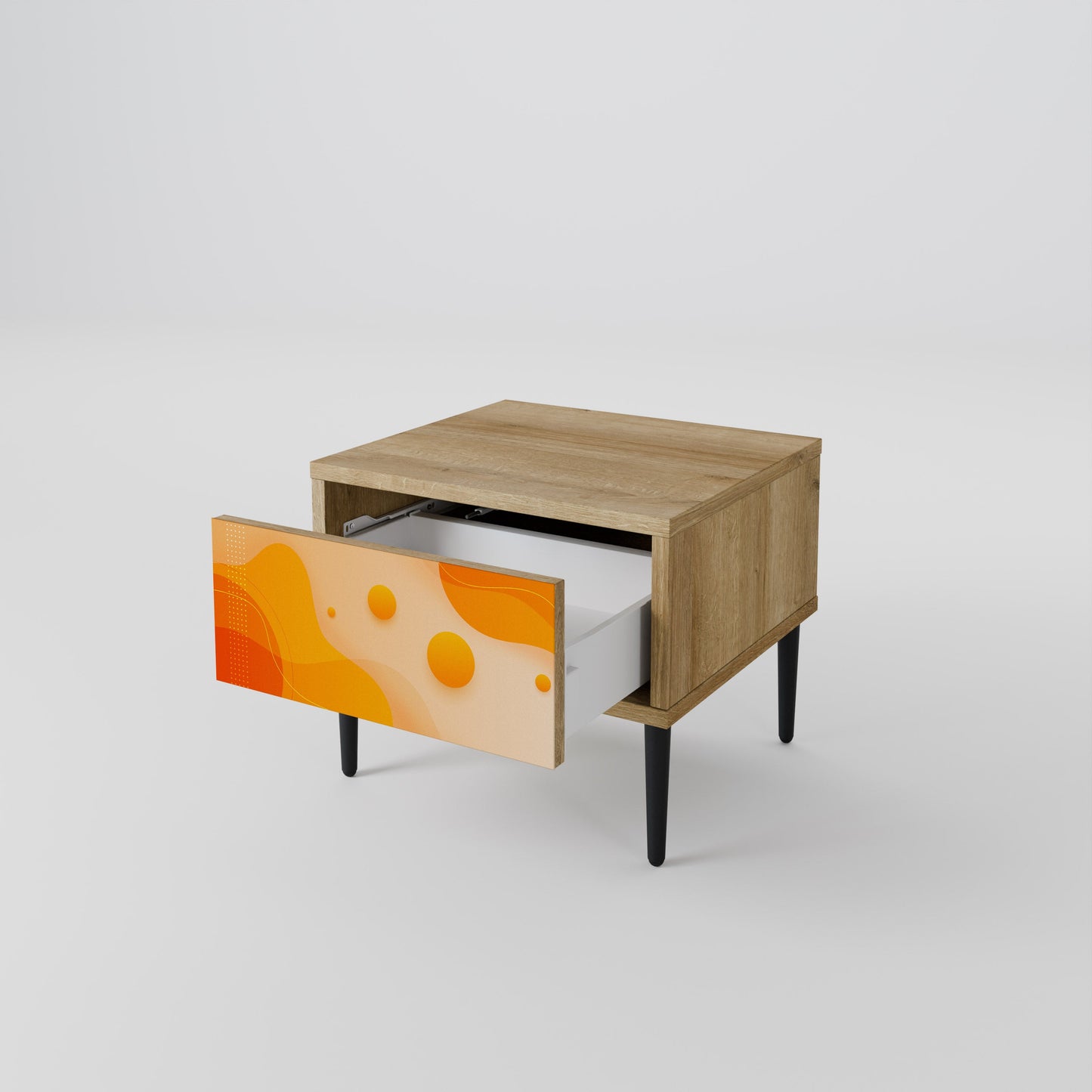 ORANGE ARRANGEMENT Comodino in Effetto Rovere