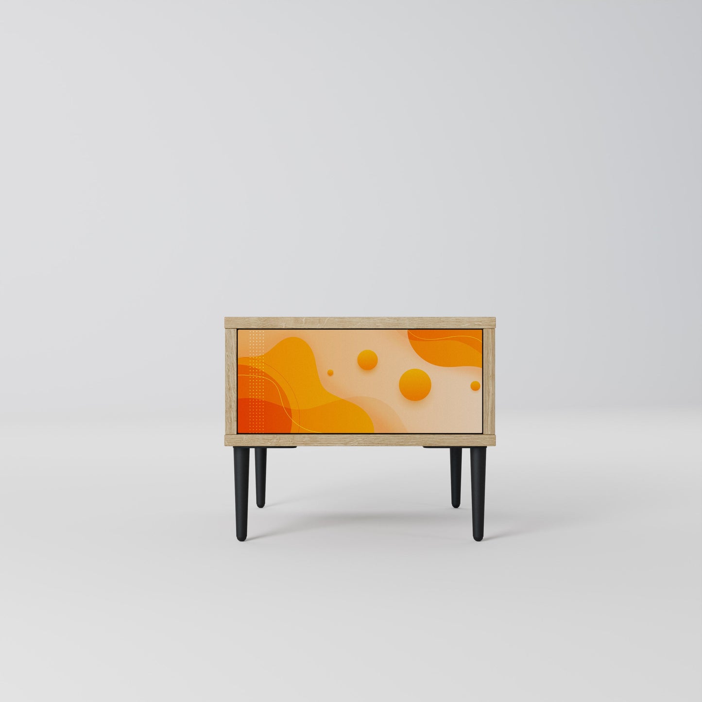 ORANGE ARRANGEMENT Comodino in Effetto Rovere