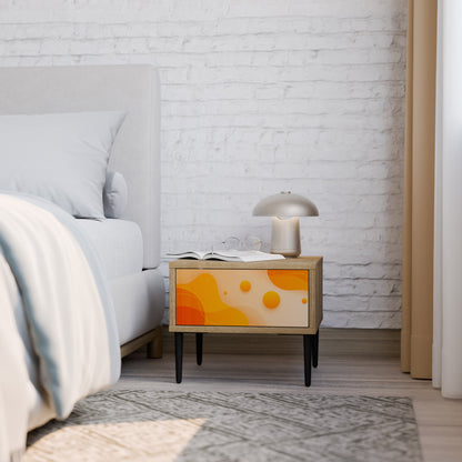 ORANGE ARRANGEMENT Comodino in Effetto Rovere