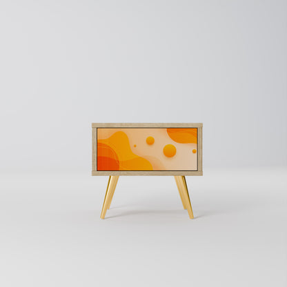 ORANGE ARRANGEMENT Comodino in Effetto Rovere