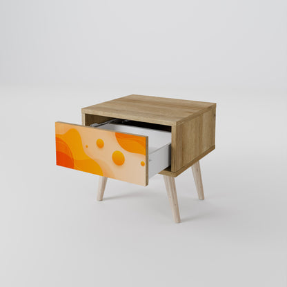 ORANGE ARRANGEMENT Comodino in Effetto Rovere