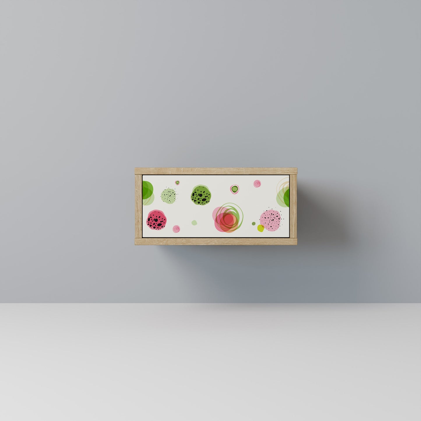 COLORFUL COSMOS Comodino in Effetto Rovere