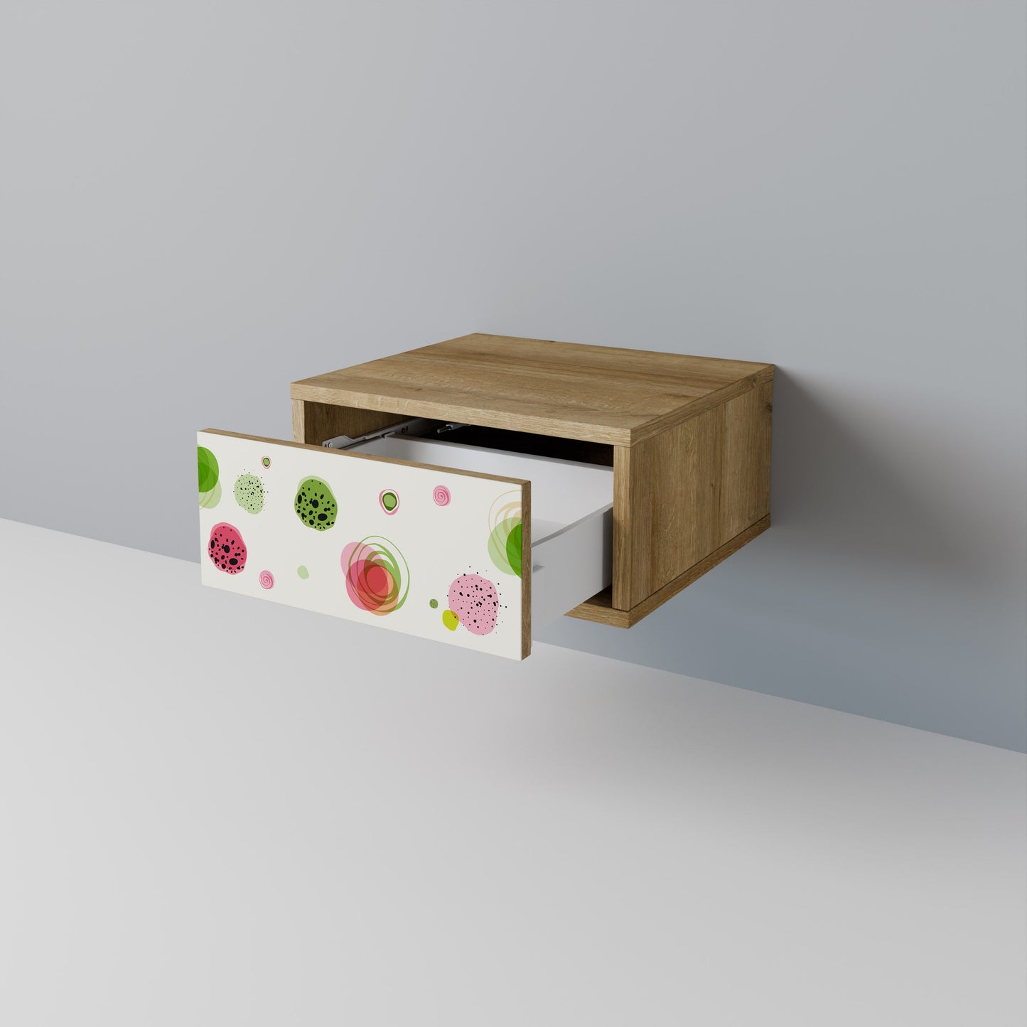 COLORFUL COSMOS Comodino in Effetto Rovere