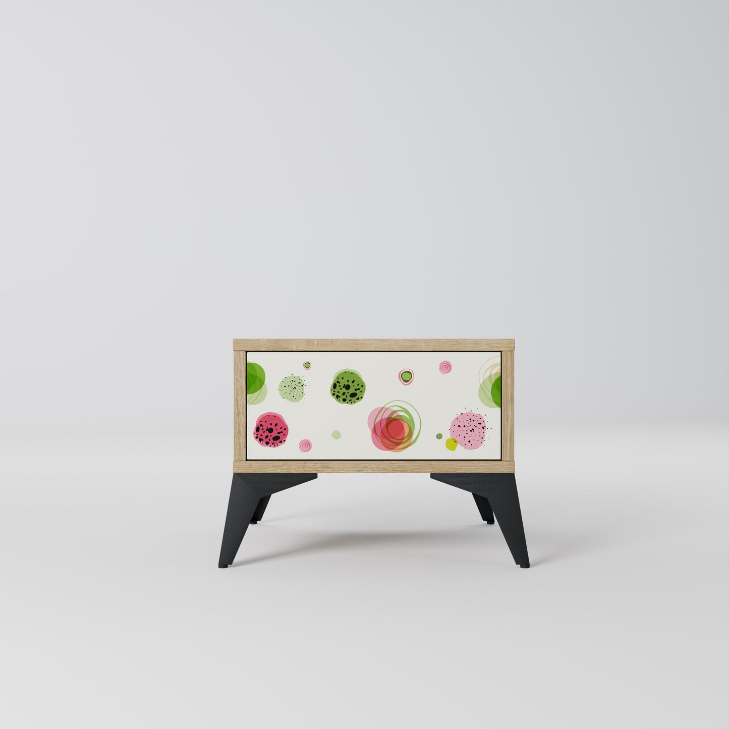 COLORFUL COSMOS Comodino in Effetto Rovere