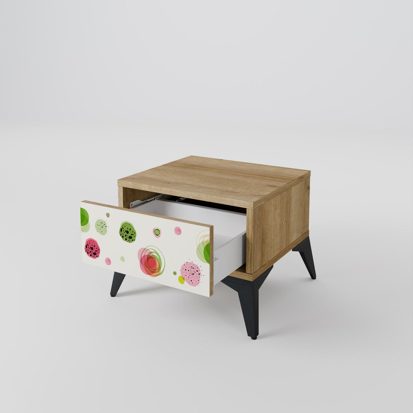 COLORFUL COSMOS Comodino in Effetto Rovere