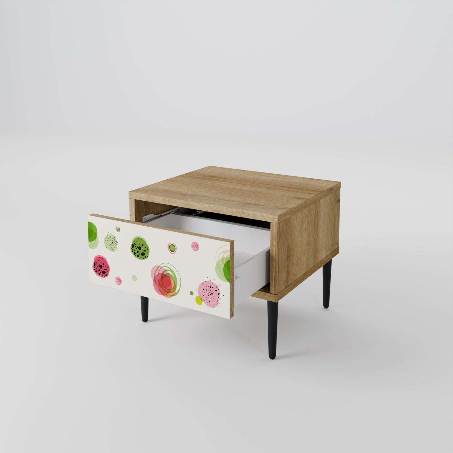 COLORFUL COSMOS Comodino in Effetto Rovere