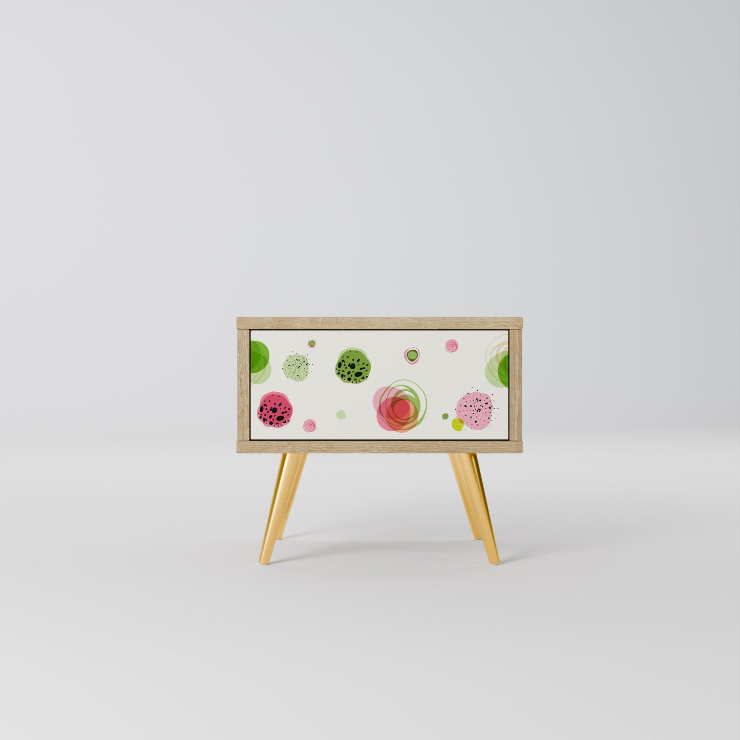 COLORFUL COSMOS Comodino in Effetto Rovere