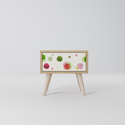 COLORFUL COSMOS Comodino in Effetto Rovere