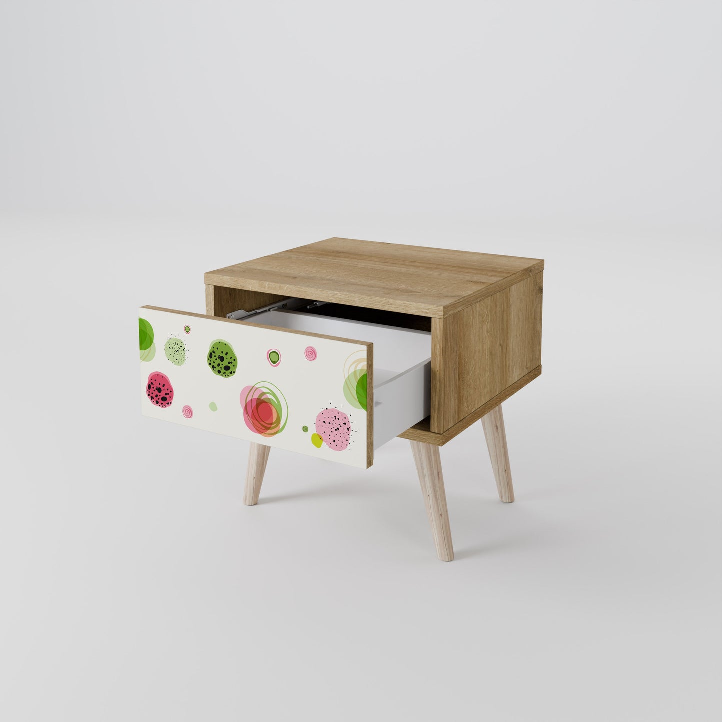 COLORFUL COSMOS Comodino in Effetto Rovere