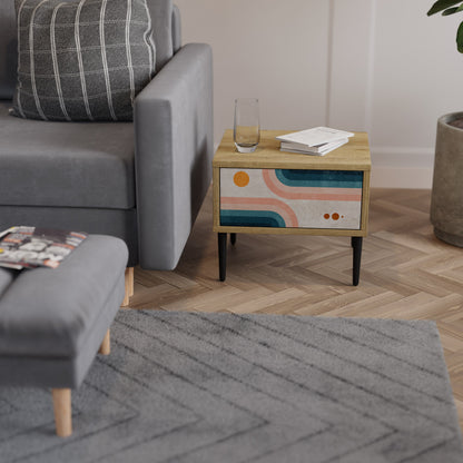 TWO HALVES Comodino in Effetto Rovere