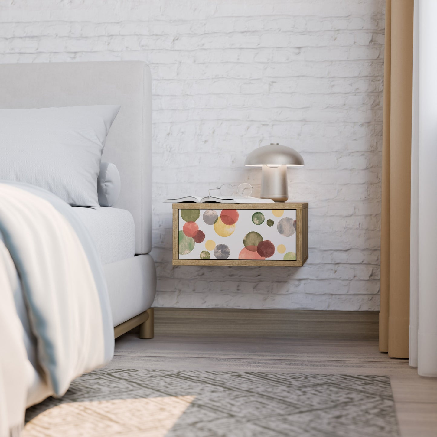 FLEETING HAPPINESS Comodino in Effetto Rovere