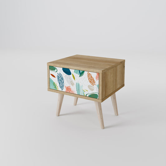 BOTANICAL HURRICANE Comodino in Effetto Rovere