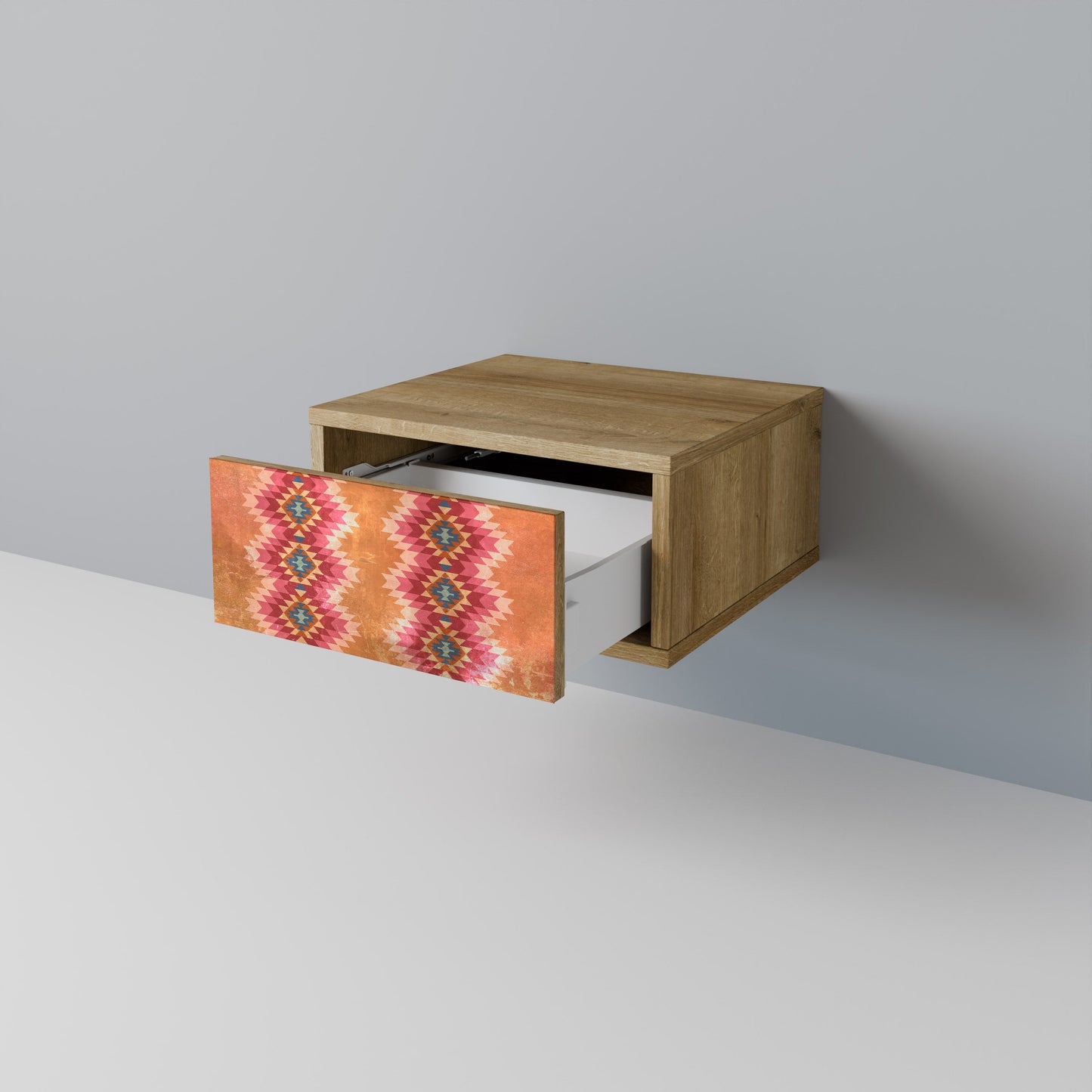 INDIAN FOLK Comodino in Effetto Rovere