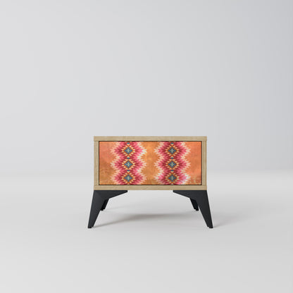 INDIAN FOLK Comodino in Effetto Rovere