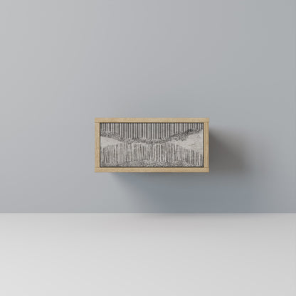 GRAIN LINES Comodino in Effetto Rovere